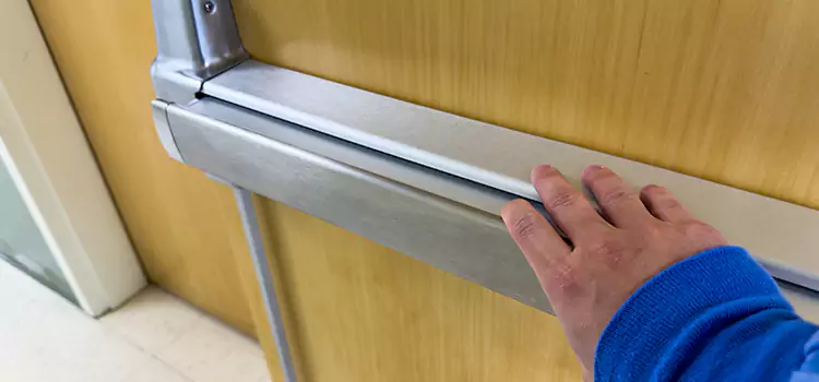 Installing a Push Bar on a Door Rialto